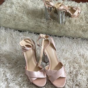 Satin Pink Heels
